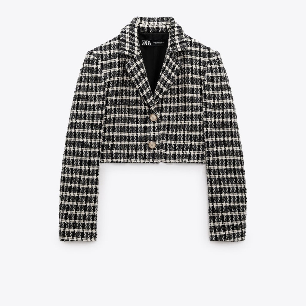 Zara cropped blazer